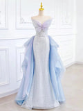 Mermaid Sweetheart Sequin Long Prom Dress Evening Dress Formal Dress SD2131