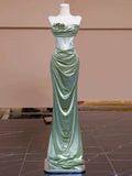 Mermaid Sweetheart Satin Long Prom Dress Evening Dress Formal Dress SD2133