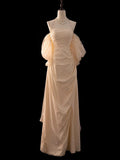 Mermaid Off The Shoulder Short Sleeves Long Prom Dress Evening Dress Formal Dress SD2142