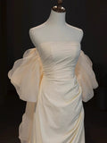 Mermaid Off The Shoulder Short Sleeves Long Prom Dress Evening Dress Formal Dress SD2142