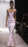 Mermaid Square Neckline Lilac Satin Long Prom Dress Evening Dress Formal Dress SD2153