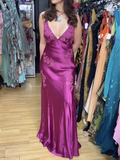 Mermaid Spaghetti Straps Backless Long Prom Dress Evening Dress Formal Dress SD2200 HZ0628
