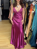 Mermaid Spaghetti Straps Backless Long Prom Dress Evening Dress Formal Dress SD2200 HZ0628