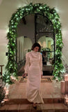 Mermaid High Neckline Long Sleeves Prom Dresses Formal Evening Dress SD2212