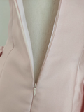 A line Straps Light Pink Satin Short Homecoming Dresses Birthday Outfits SD229