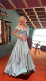 Mermaid Off The Shoulder Light Sky Blue Evening Dress Prom Dresses SD2387 HZ0628