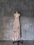 A line Spaghetti Straps Floral Long Prom Dresses Birthday Dress For Women SD244