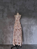 A line Spaghetti Straps Floral Long Prom Dresses Birthday Dress For Women SD244