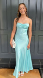 Light Blue Bodycon Evening Party Dress Prom Dresses SD2463 HZ0628