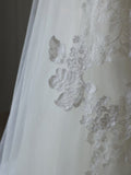 A Line Sweetheart Lace Tulle White Wedding Dresses Brides Dress SD2472