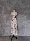 A line V Neckline Floral Long Prom Dresses Birthday Dress For Women SD252