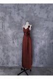 A line Spaghetti Straps Burgundy Floral Long Prom Dresses Birthday Dress With Jacket SD254
