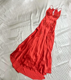 Mermaid Spaghetti Straps Backless Long Party Dresses Prom Dresses SD2710 HZ0628