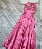 Mermaid Spaghetti Straps Backless Long Party Dresses Prom Dresses SD2710 HZ0628