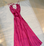 Mermaid Spaghetti Straps Backless Long Party Dresses Prom Dresses SD2714 HZ0628