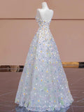 Balll Gown Sweetheart Floral Tulle Long Evening Dress Prom Dresses SD2749