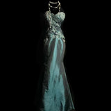 Mermaid Sweetheart Taffeta Long Evening Dress Prom Dresses SD2755