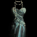 Mermaid Sweetheart Taffeta Long Evening Dress Prom Dresses SD2755