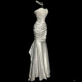 Mermaid Sweetheart Lace Ivory Long Evening Gowns Prom Dress SD2757