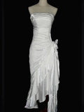 Mermaid Spaghetti Straps Satin Long Party Dress Prom Dresses S2806 HZ0628