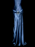 Mermaid Halter Neck Blue Satin Backless Prom Gown Fairy Prom Dresses SD2905 HZ0628