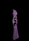 Mermaid V Neckline Chiffon Grape Evening Dress Prom Dresses SD2909
