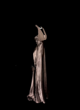 Mermaid V Neckline Chiffon Brown Evening Dress Prom Dresses SD2914