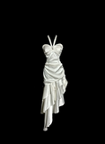 Mermaid Halter Satin High Low Evening Dress Prom Dresses SD2915 HZ0628