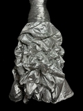 Mermaid Sweetheart Neckline Gray Taffeta Prom Dress Ruffle Long Party Dress SD2922