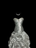 Mermaid Sweetheart Neckline Gray Taffeta Prom Dress Ruffle Long Party Dress SD2922