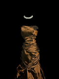 Mermaid Strapless Neckline Brown Taffeta Prom Dress Ruffle Long Party Dress SD2925