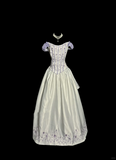 Ball Gown Off The Shoulder White Prom Dress Ruffle Long Party Dress SD2927