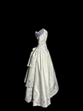 Ball Gown Off The Shoulder White Prom Dress Ruffle Long Party Dress SD2927