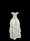 Ball Gown Off The Shoulder White Prom Dress Ruffle Long Party Dress SD2927
