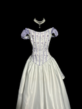 Ball Gown Off The Shoulder White Prom Dress Ruffle Long Party Dress SD2927