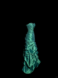 Mermaid Sweetheart Neckline Green Taffeta Prom Dress Ruffle Long Party Dress SD2928