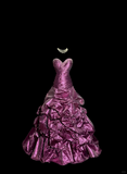 Mermaid Sweetheart Neckline Taffeta Prom Dress Ruffle Long Party Dress SD2941