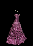 Mermaid Sweetheart Neckline Taffeta Prom Dress Ruffle Long Party Dress SD2941