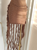 Sheath Strapless Ruffles Tulle Brown Vacation Dresses Short Birthday Outfits SD345