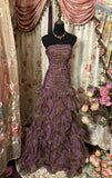 Mermaid Strapless Ruffles Long Evening Dress Prom Dresses SD3818 HZ0628