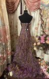 Mermaid Strapless Ruffles Long Evening Dress Prom Dresses SD3818 HZ0628
