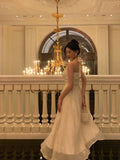 A Line Halter White Lace Prom Dresses Birthday Outfits Evening Gown SD945