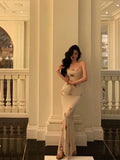 Sheath Spaghetti Straps Floral Prom Dresses Birthday Outfits Evening Gown SD985
