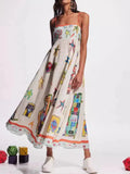 Square Neck Cami Maxi Dress DJPT
