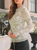 Mock Neck Long Sleeve T-Shirt DJPT