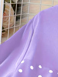 Dot Short Sleeve Lounge Dress DJPT