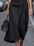 Neck Sleeveless Midi Dress DJPT