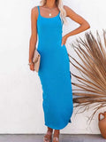 Tank Midi Dress with Side Slit DJPT