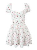Puff Sleeve Layered Dress DJPT