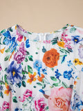 Print Cap Sleeve Mini Dress DJPT